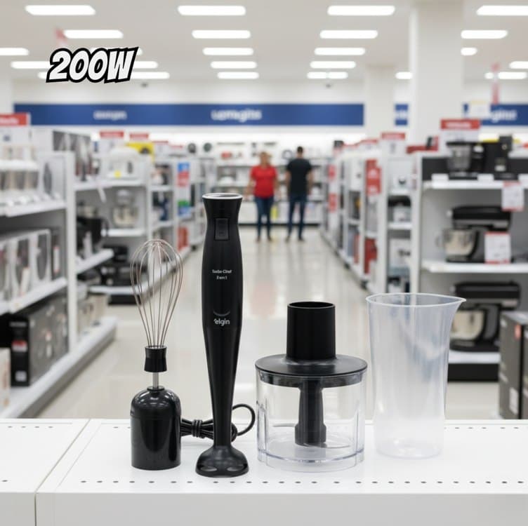 Mixer Vertical Turbo Chef Elgin 3 Em 1 200w Preto 110v