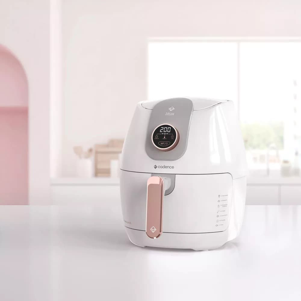 Fritadeira Sem Óleo 3L Cadence Dream Rosé Gold 127V - 220V